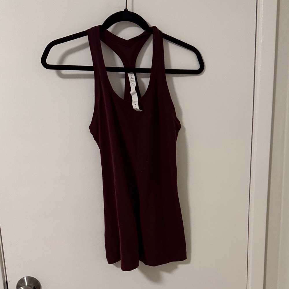 Lululemon Athletica Burgundy Tank Top